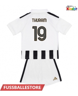 Günstige Juventus Khephren Thuram #19 Heimtrikotsatz Kinder 2026-27 Kurzarm (+ Kurze Hosen)